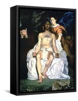 The Dead Christ and the Angels, 1864-Edouard Manet-Framed Stretched Canvas