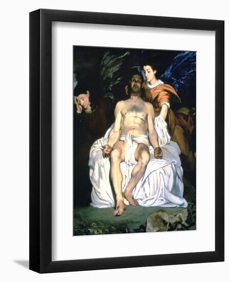 The Dead Christ and the Angels, 1864-Edouard Manet-Framed Premium Giclee Print