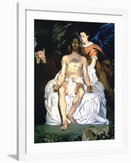 The Dead Christ and the Angels, 1864-Edouard Manet-Framed Giclee Print