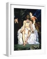The Dead Christ and the Angels, 1864-Edouard Manet-Framed Giclee Print