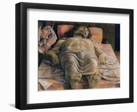 The Dead Christ, c.1480-90-Andrea Mantegna-Framed Giclee Print