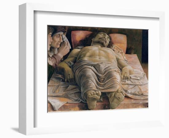 The Dead Christ, c.1480-90-Andrea Mantegna-Framed Giclee Print