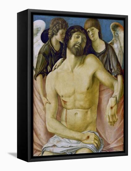 The Dead Christ, Held by Two Angels, C. 1480-85-Giovanni Bellini-Framed Stretched Canvas