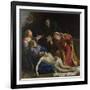 The Dead Christ Mourned (The Three Marie), Ca 1604-Annibale Carracci-Framed Giclee Print