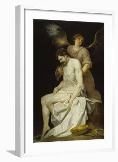 The Dead Christ Supported by an Angel, 1646-52-Alonso Cano-Framed Giclee Print