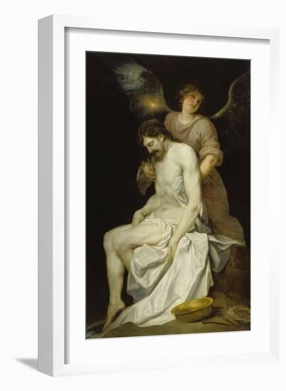 The Dead Christ Supported by an Angel, 1646-52-Alonso Cano-Framed Giclee Print