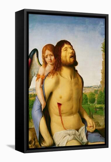 The Dead Christ Supported by an Angel, c.1475/78-Antonello da Messina-Framed Stretched Canvas