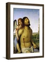 The Dead Christ Supported by an Angel-Antonello da Messina-Framed Giclee Print