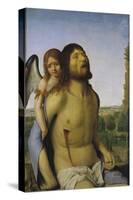 The Dead Christ Supported by an Angel-Antonello da Messina-Stretched Canvas