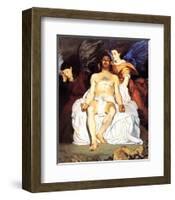 The Dead Christ with Angels, 1864-Edouard Manet-Framed Art Print