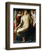 The Dead Christ with Angels-Rosso Fiorentino-Framed Giclee Print