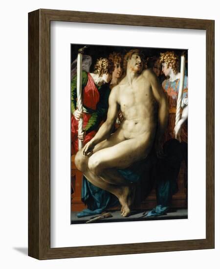 The Dead Christ with Angels-Rosso Fiorentino-Framed Giclee Print