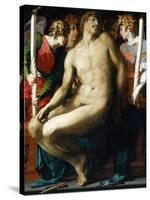 The Dead Christ with Angels-Rosso Fiorentino-Stretched Canvas