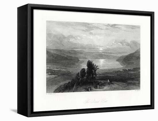 The Dead Sea, 19th Century-W Miller-Framed Stretched Canvas