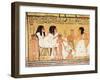 The Dead, Their Family and Their Servants, from the Tomb of Ankerkhe, Workmen's Tombs, New Kingdom-null-Framed Giclee Print