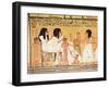 The Dead, Their Family and Their Servants, from the Tomb of Ankerkhe, Workmen's Tombs, New Kingdom-null-Framed Giclee Print