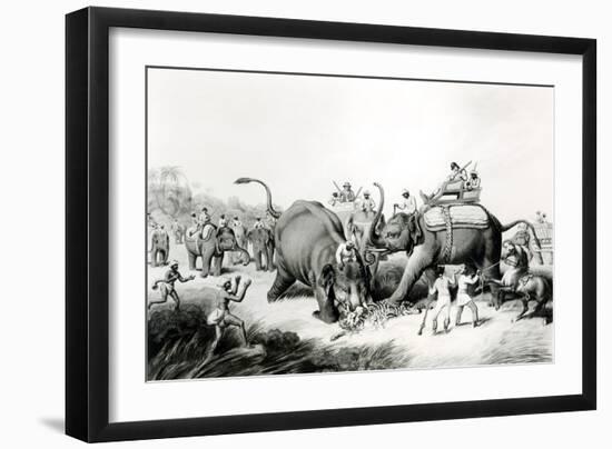 The Dead Tiger, Engraved by H. Merke-Samuel Howett-Framed Giclee Print