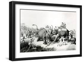 The Dead Tiger, Engraved by H. Merke-Samuel Howett-Framed Giclee Print