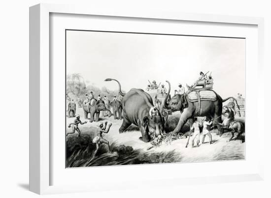 The Dead Tiger, Engraved by H. Merke-Samuel Howett-Framed Giclee Print