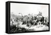 The Dead Tiger, Engraved by H. Merke-Samuel Howett-Framed Stretched Canvas