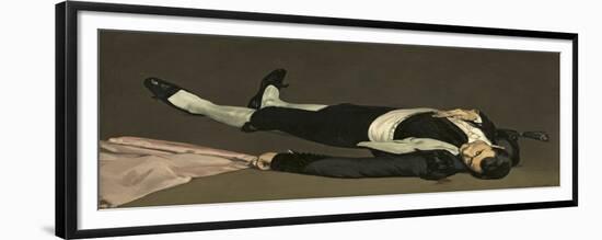 The Dead Toreador, C.1864-Edouard Manet-Framed Giclee Print