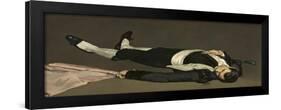 The Dead Toreador, C.1864-Edouard Manet-Framed Premium Giclee Print