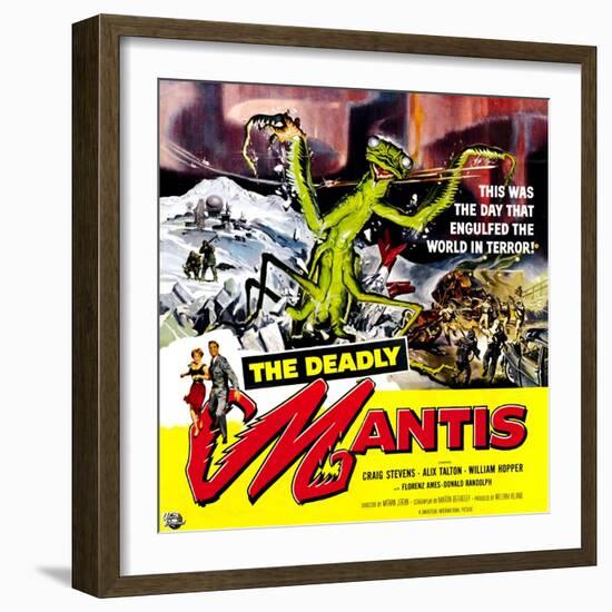 The Deadly Mantis, 1957-null-Framed Art Print