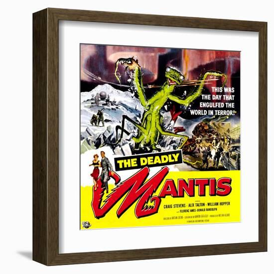 The Deadly Mantis, 1957-null-Framed Art Print