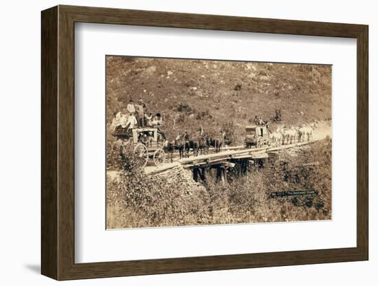 The Deadwood Coach, 1889-John C. H. Grabill-Framed Photographic Print