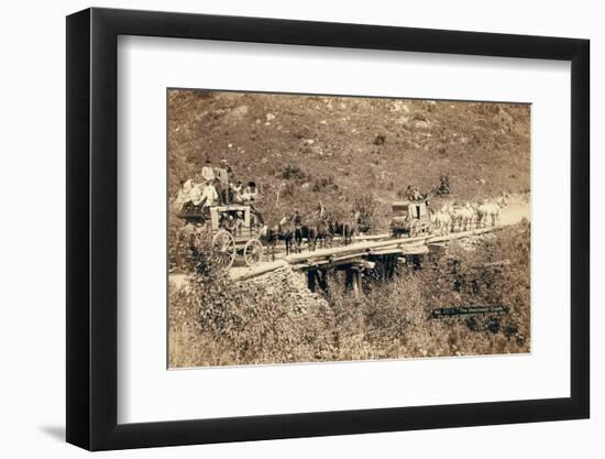 The Deadwood Coach, 1889-John C. H. Grabill-Framed Photographic Print