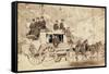 The Deadwood Coach-John C.H. Grabill-Framed Stretched Canvas