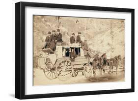 The Deadwood Coach-John C.H. Grabill-Framed Art Print