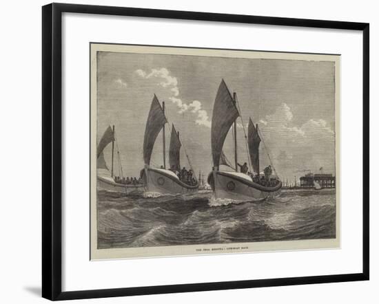 The Deal Regatta, Life-Boat Race-null-Framed Giclee Print