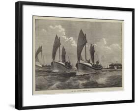 The Deal Regatta, Life-Boat Race-null-Framed Giclee Print