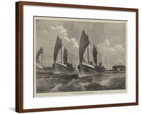 The Deal Regatta, Life-Boat Race-null-Framed Giclee Print