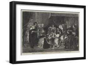 The Death Bed of Robert, King of Naples-Alfred W. Elmore-Framed Giclee Print