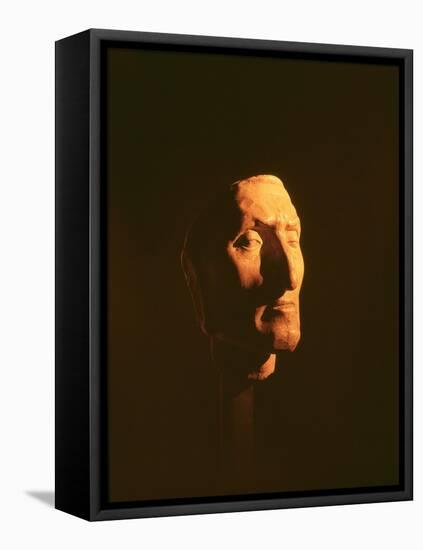 The Death Mask of Dante Alighieri-null-Framed Stretched Canvas