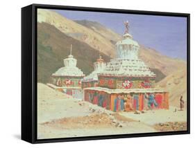 The Death Memorial in Ladakh, 1875-Vasili Vasilievich Vereshchagin-Framed Stretched Canvas