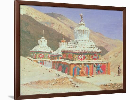 The Death Memorial in Ladakh, 1875-Vasili Vasilievich Vereshchagin-Framed Giclee Print