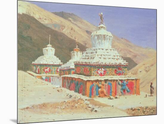 The Death Memorial in Ladakh, 1875-Vasili Vasilievich Vereshchagin-Mounted Giclee Print