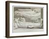 The Death of a Good Old Man, P.11, Illustration from 'The Grave, a Poem'-William Blake-Framed Giclee Print