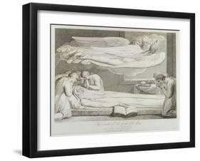 The Death of a Good Old Man, P.11, Illustration from 'The Grave, a Poem'-William Blake-Framed Giclee Print