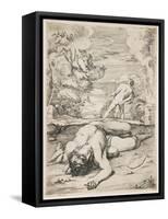 The Death of Abel, Late 1630s-Early 1640s-Francois Perrier-Framed Stretched Canvas