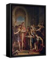The Death of Achilles-Gavin Hamilton-Framed Stretched Canvas