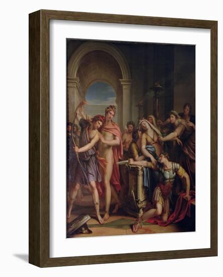 The Death of Achilles-Gavin Hamilton-Framed Giclee Print