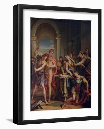 The Death of Achilles-Gavin Hamilton-Framed Giclee Print