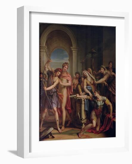 The Death of Achilles-Gavin Hamilton-Framed Giclee Print