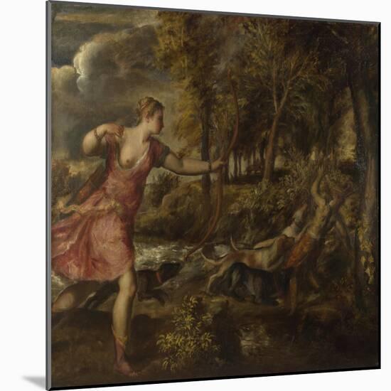 The Death of Actaeon, Ca 1559-1575-Titian (Tiziano Vecelli)-Mounted Giclee Print