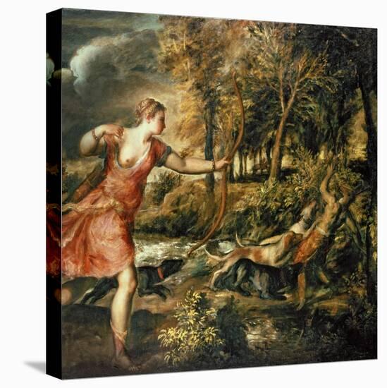 The Death of Actaeon, circa 1565-Titian (Tiziano Vecelli)-Stretched Canvas