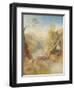 The Death of Actaeon, with a Distant View of Montjovet, Val D'Aosta-J. M. W. Turner-Framed Giclee Print